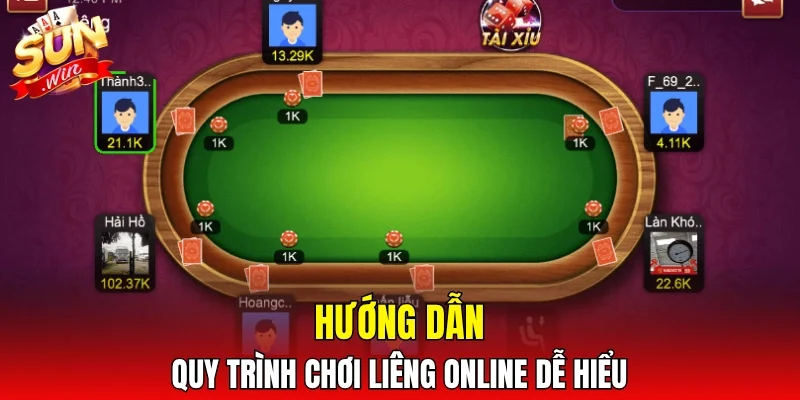 Hướng dẫn quy trình chơi Liêng online dễ hiểu