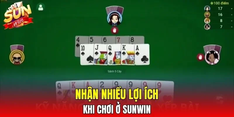 Nhận nhiều lợi ích khi chơi ở SUNWIN