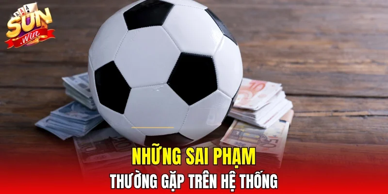 Những sai phạm thường gặp trên hệ thống